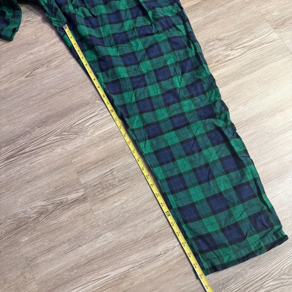 Polo Ralph Lauren Sleepwear Mens XL Green Plaid Flannel Sleep Pants